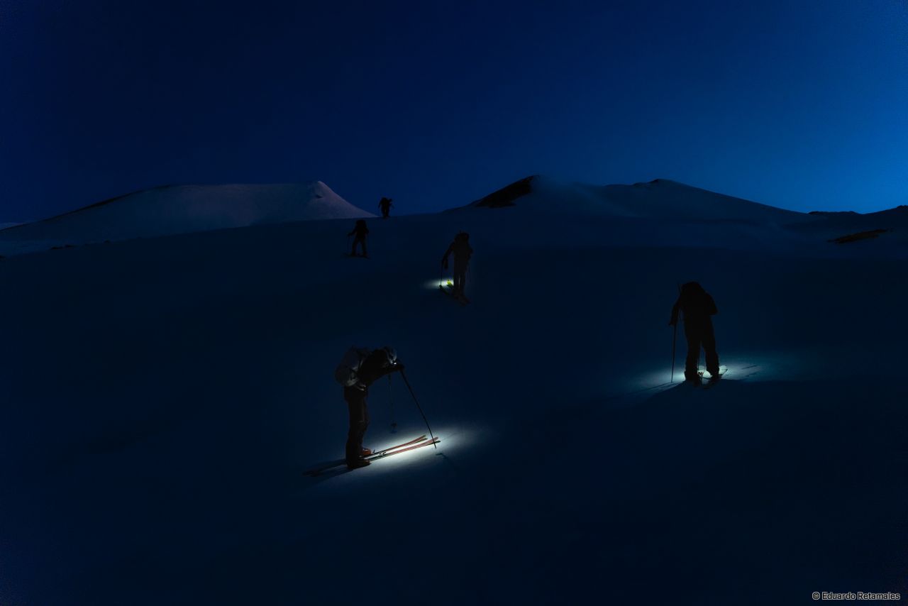 Aufstieg zum Nevados de Chillán Vulkan