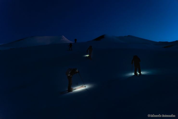 Aufstieg zum Nevados de Chillán Vulkan